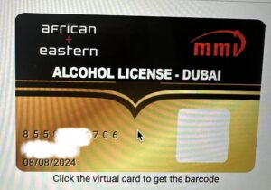 In Dubai braucht man eine Alkohol Lizenz, damit man Alkohol kaufen kann. Im MMI ist dies möglich