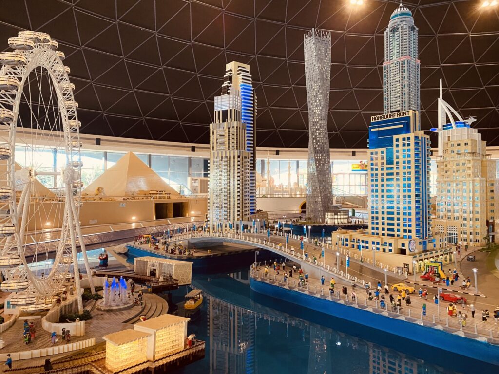 Mini Land Dubai is located in Legoland Dubai. There all the buildings are shown in miniature
