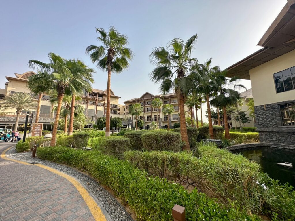 Entrance area at Hotel Lapita in Dubai

