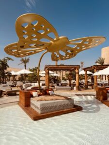 Dubai beach club in the desert Terra Solis - a place to relax to chilled beats