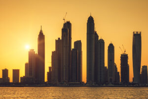 Coucher de soleil à Dubaï